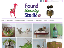 Tablet Screenshot of foundbeautystudio.com